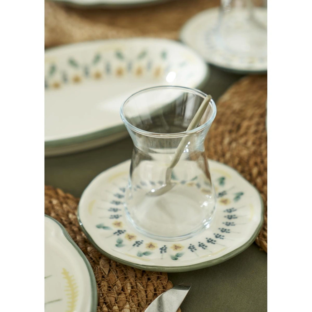 Bella Maison Adelina Stoneware 52 Parça 12 Kişilik Kahvaltı Takımı Yeşil görseli 6