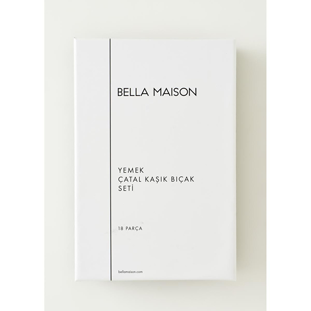 Bella Maison Roma 18 Parça Yemek Çatal Kaşık Bıçak Seti Silver görseli 4