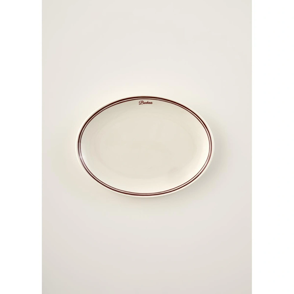 Bella Maison Bonheur Porselen Sunum Tabağı Bordo (31 Cm) Bordo görseli 1