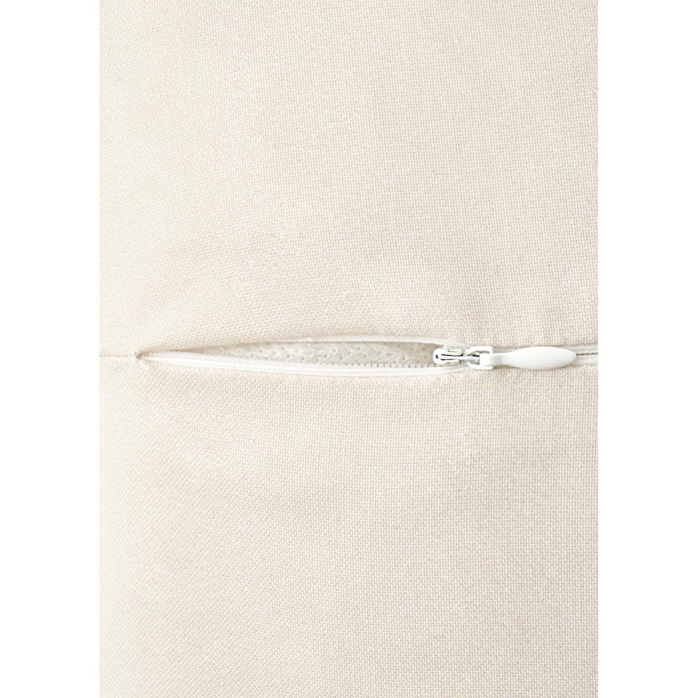 Bella Maison Daisy Volanlı Kenar Nakışlı Dekoratif Yastık Kılıfı Bej (35x50 Cm) Bej görseli 4
