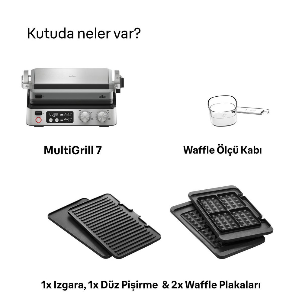 Braun Multigrill 7 Cg7044 Izgaratost görseli 6