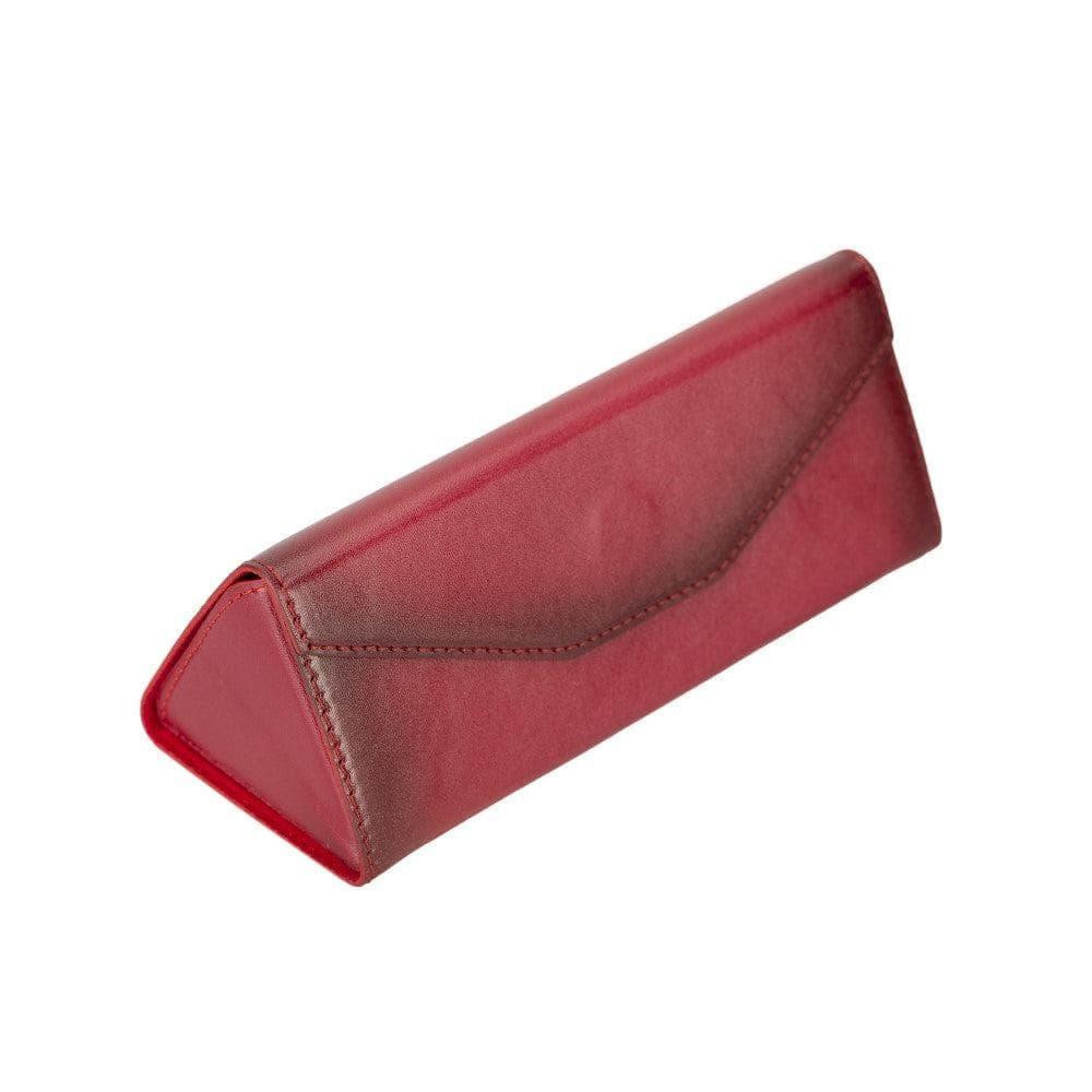 Bloominbag Prisma Classic Red Deri Gözlük Kılıfı – Mıknatıslı Üçgen Tasarım görseli 4