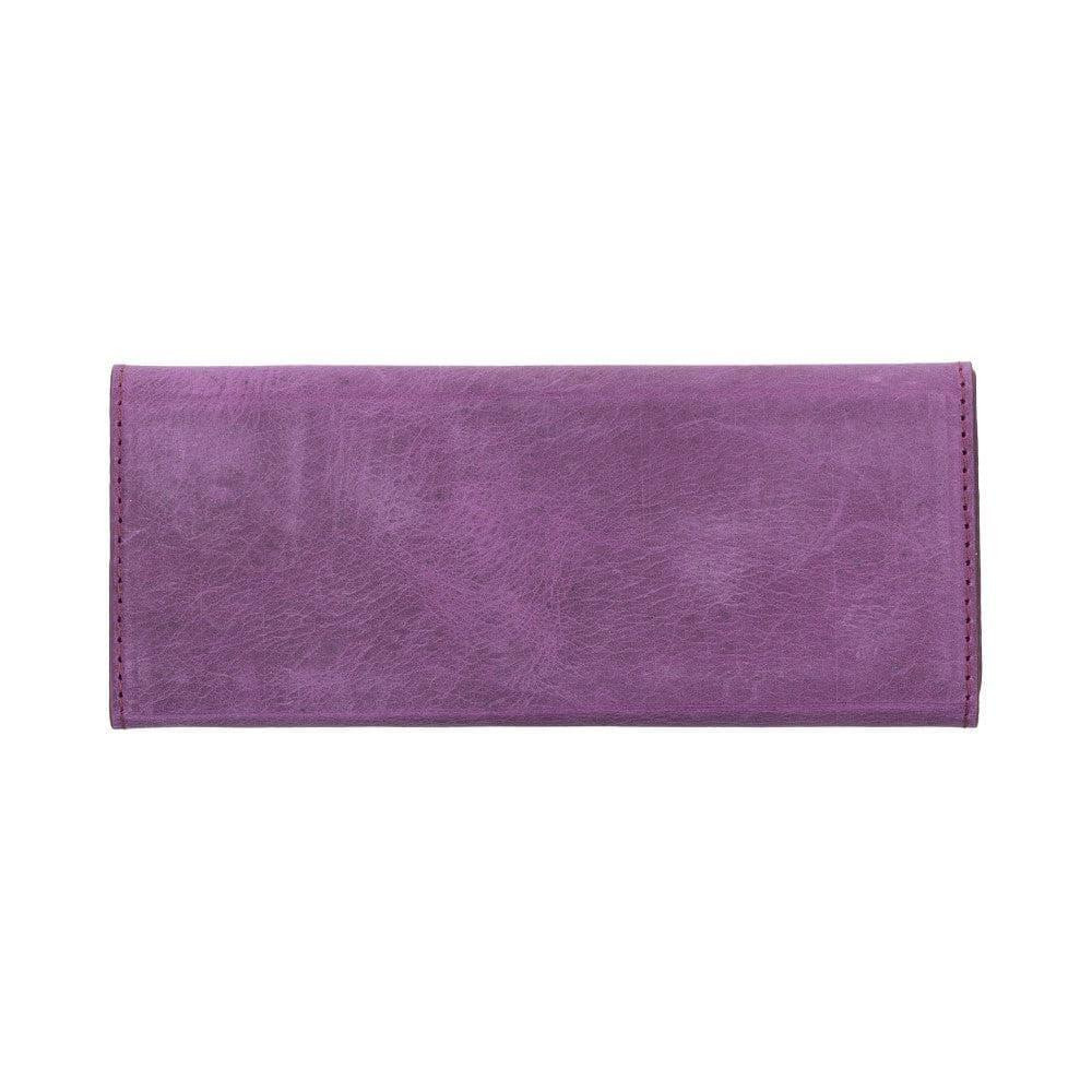 Bloominbag Prisma Mulberry Wine Deri Gözlük Kılıfı – Mıknatıslı Üçgen Tasarım görseli 2