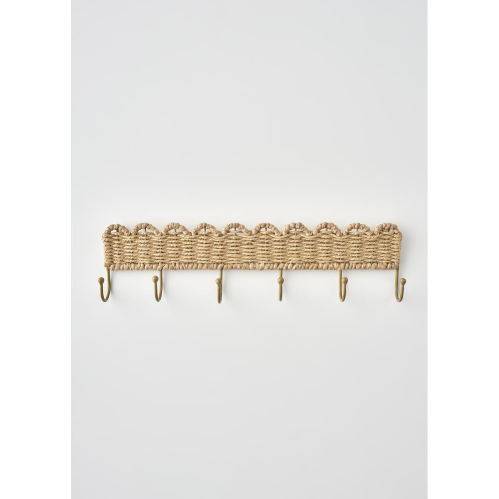 Bella Maison Scallop Dekoratif Askı Bej (46x12x4,5 Cm) Koyu Bej görseli 1