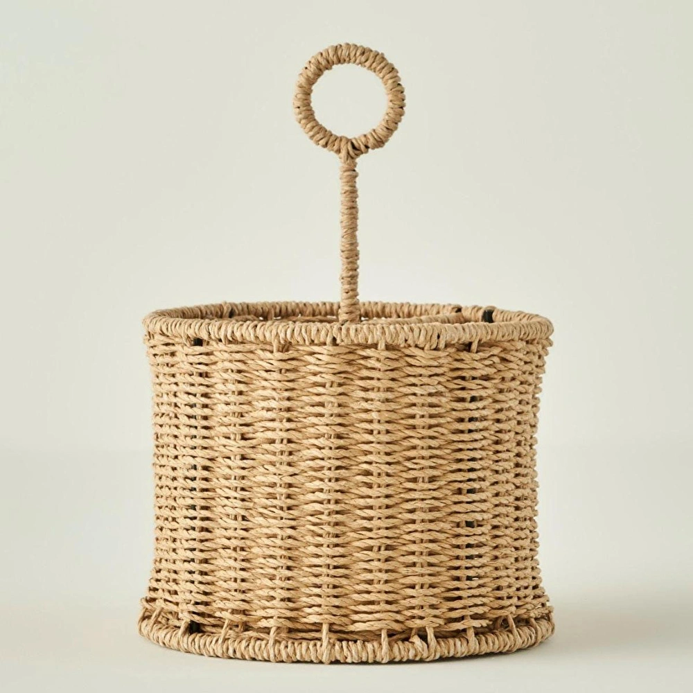 Bella Maison Naturella Bölmeli Dik Kaşıklık Naturel (18x13x27 Cm) Naturel görseli 1