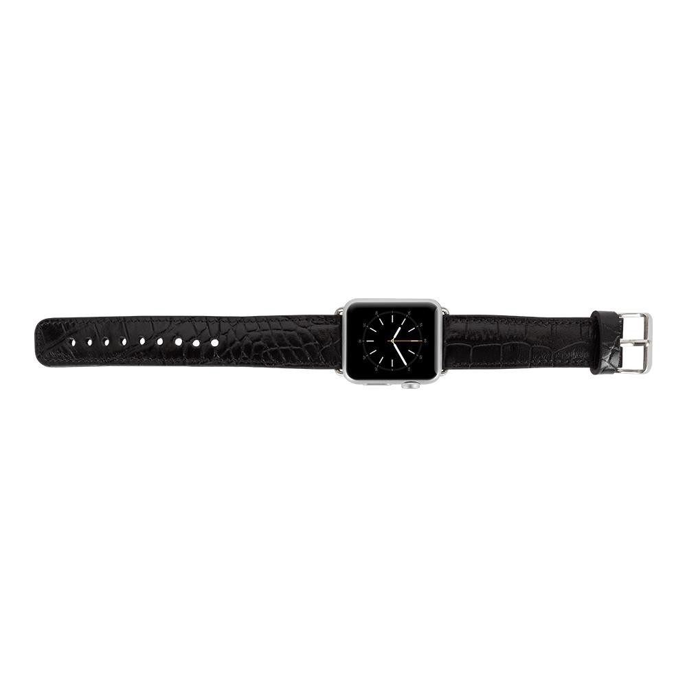 Bloominbag Bloominband Noir Croco Deri Apple Watch Kordonu-44/45/46/49mm görseli 2