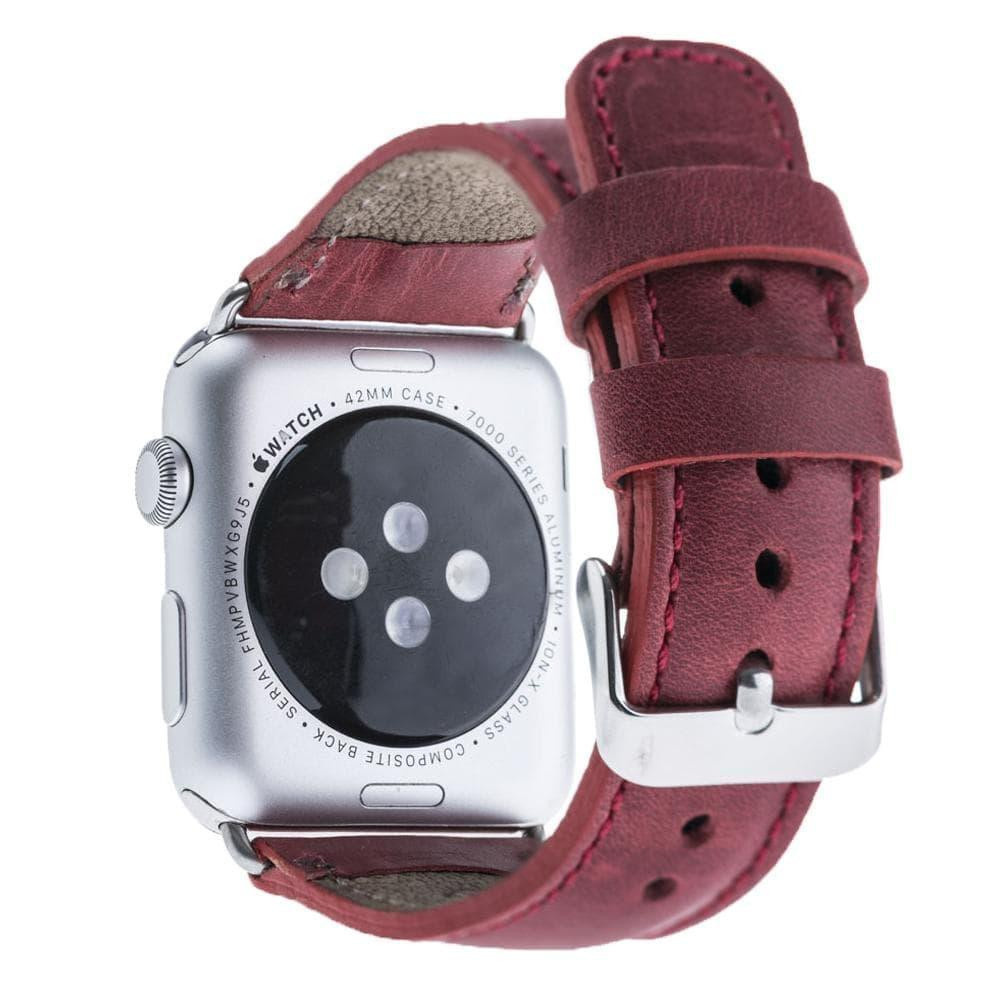 Bloominbag Bloominband Mulberry Wine Deri Apple Watch Kordon-40/41/42 Mm görseli 2