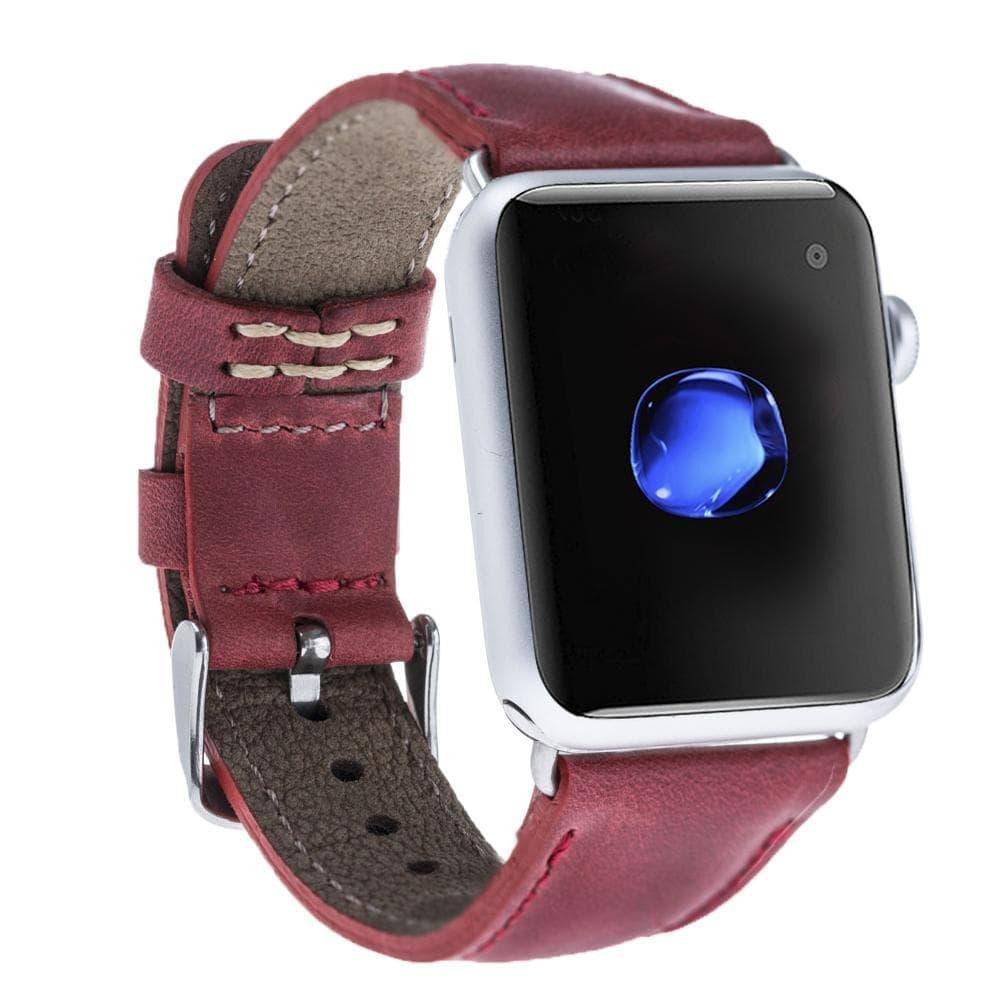 Bloominbag Bloominband Mulberry Wine Deri Apple Watch Kordon-40/41/42 Mm görseli 1