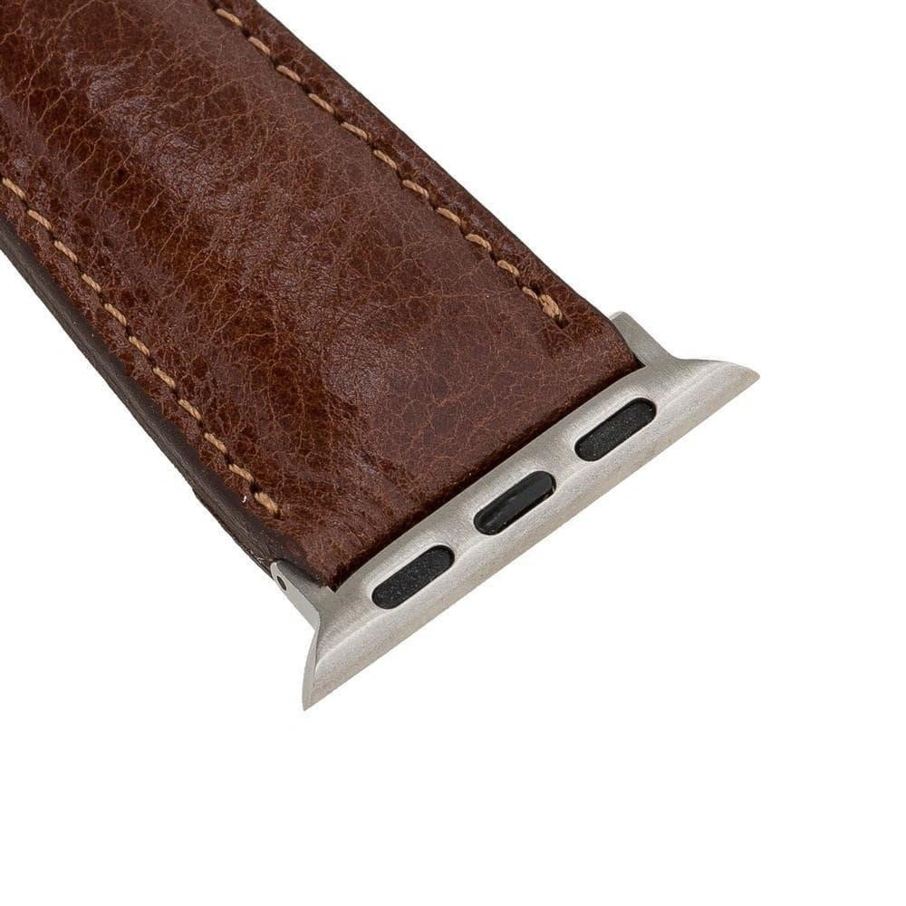 Bloominbag Bloominband Vintage Cognac Deri Apple Watch Kordonu-44/45/46/49mm görseli 5