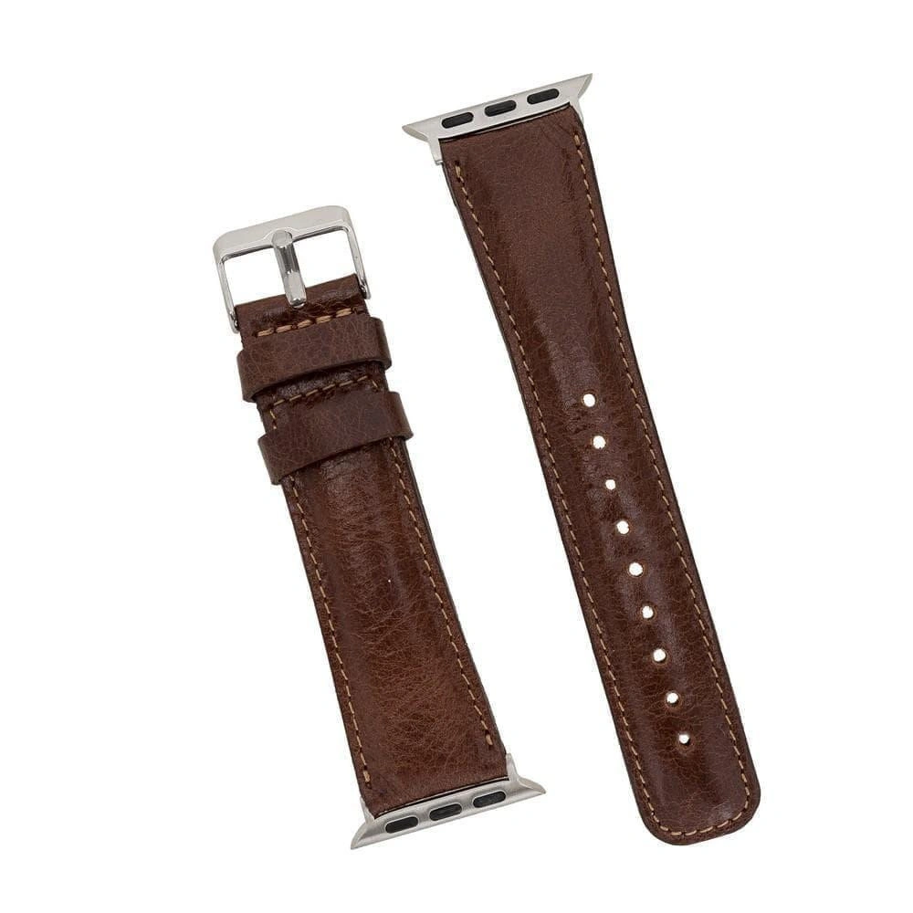 Bloominbag Bloominband Vintage Cognac Deri Apple Watch Kordonu-44/45/46/49mm görseli 4
