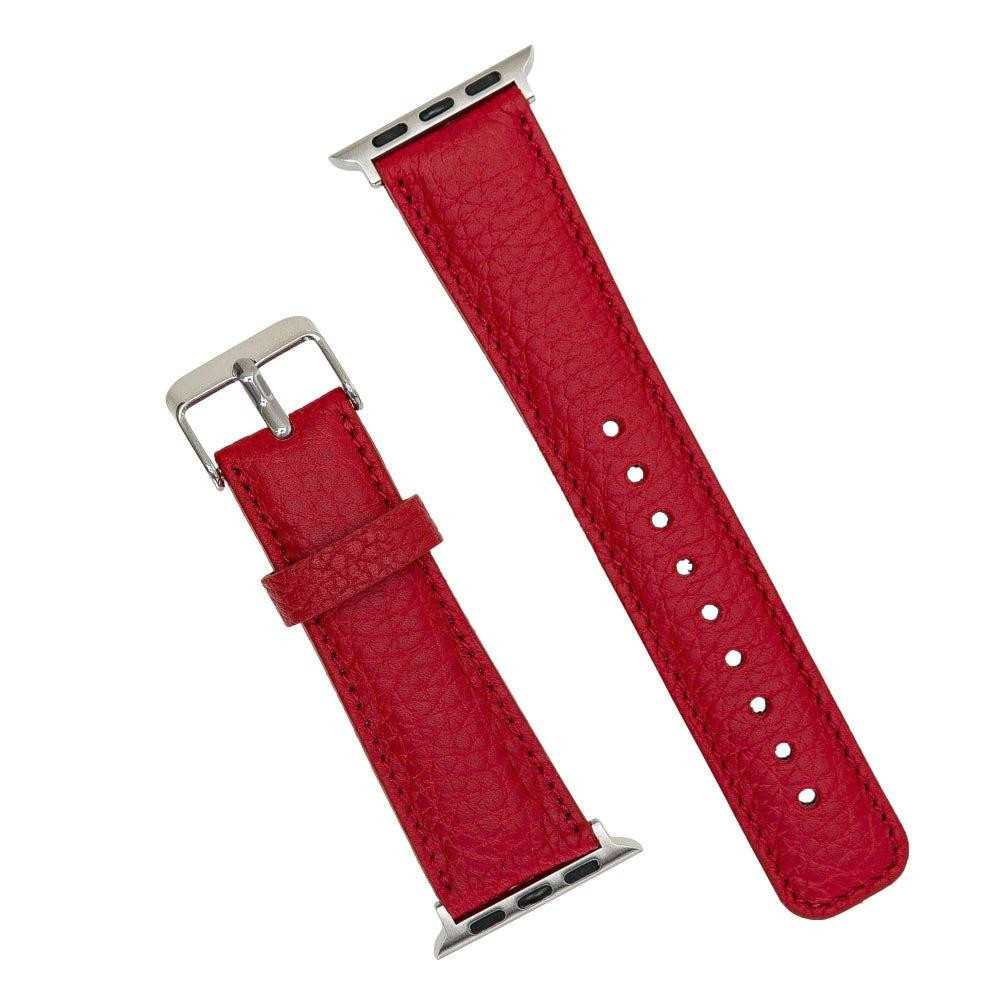 Bloominbag Bloominband Rouge Red Deri Apple Watch Kordonu-40/41/42mm görseli 3