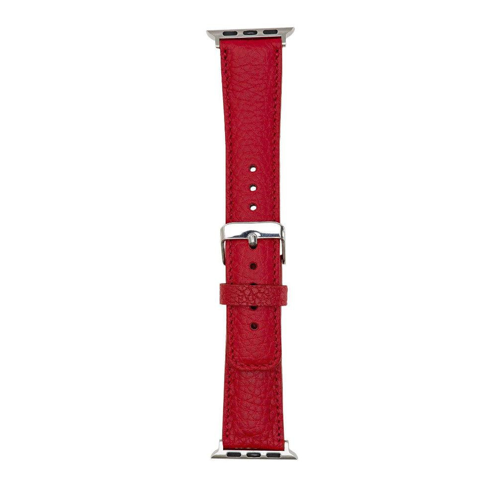 Bloominbag Bloominband Rouge Red Deri Apple Watch Kordonu-40/41/42mm görseli 4
