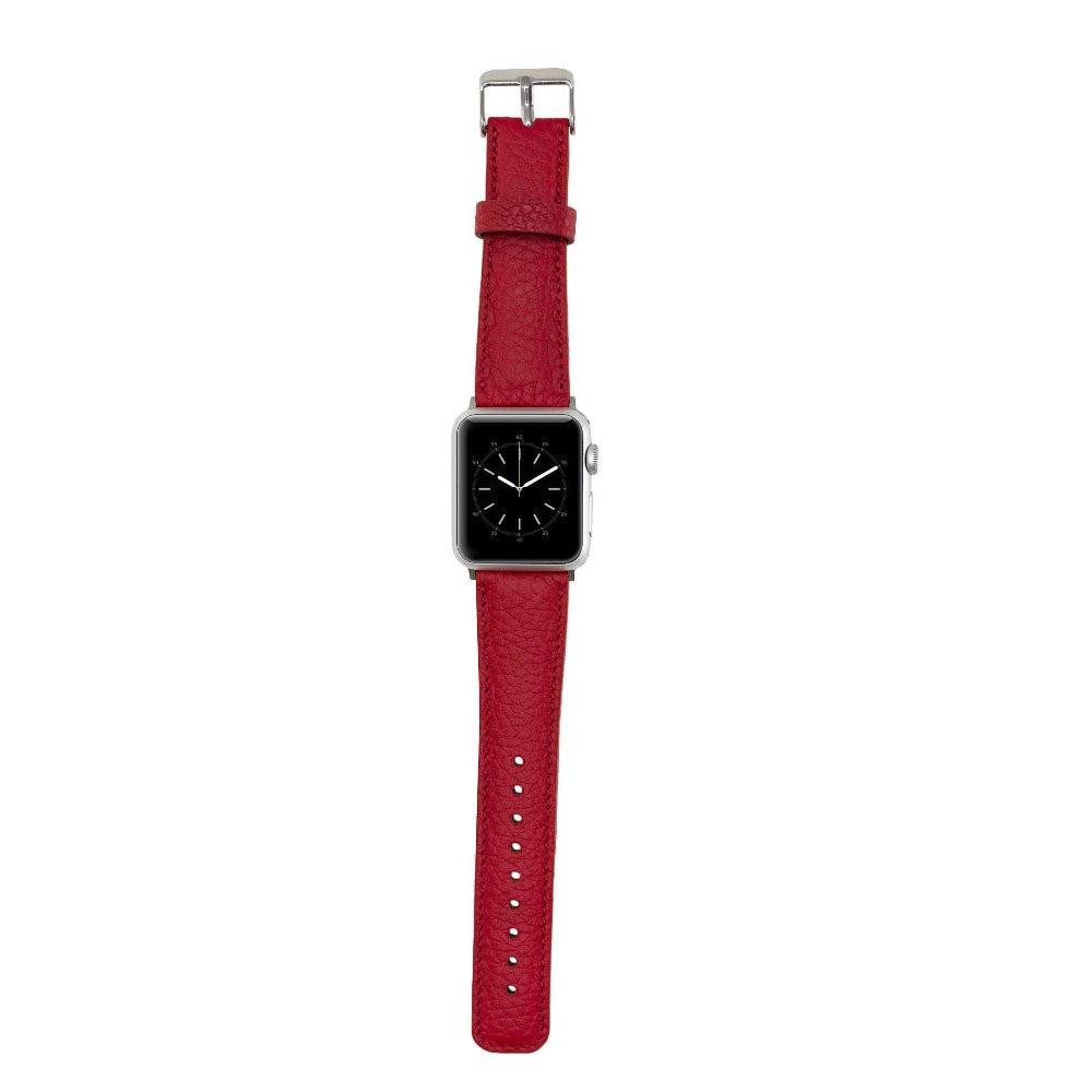 Bloominbag Bloominband Rouge Red Deri Apple Watch Kordonu-40/41/42mm görseli 5