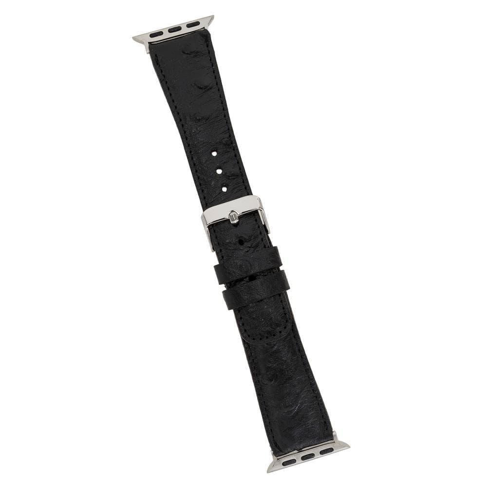 Bloominbag Bloominband Obsidian Black Deri Apple Watch Kordonu-44/45/46/49mm görseli 3