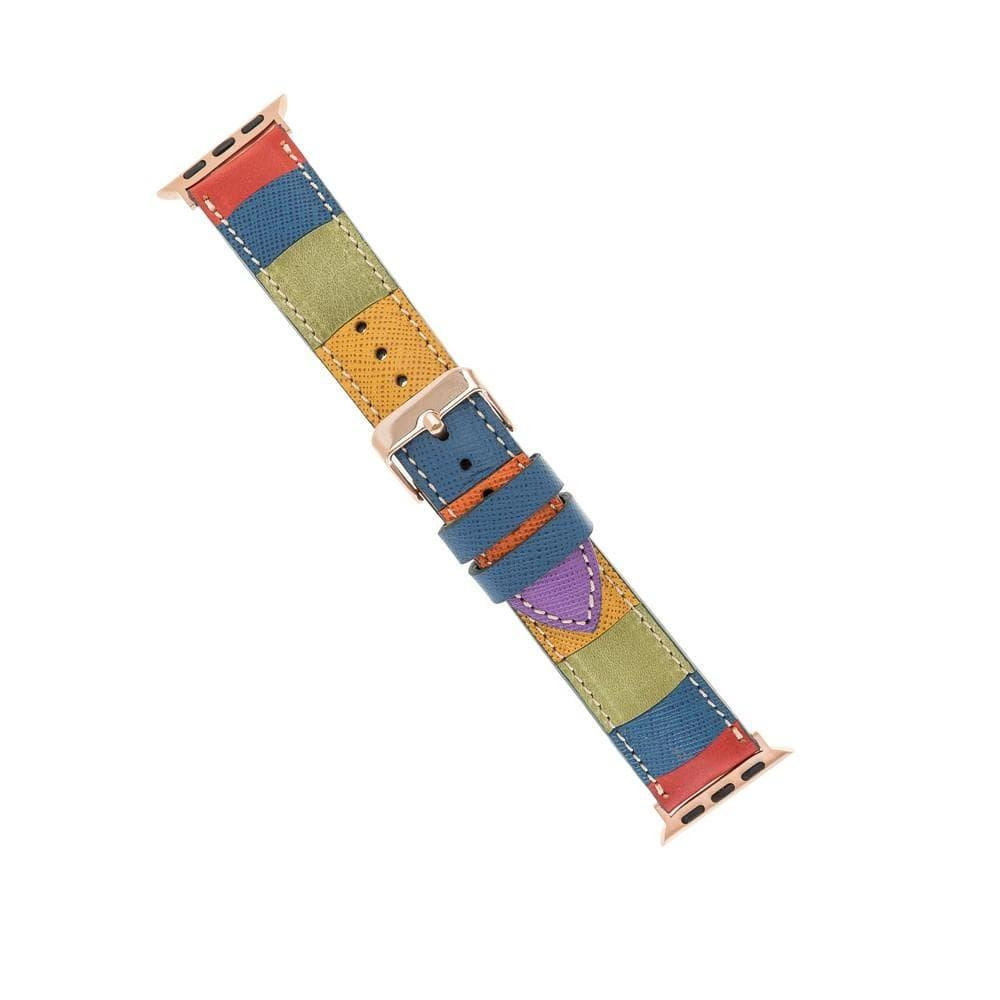 Bloominbag Bloominband Mosaic Bloom Deri Apple Watch Kordonu-44/45/46/49mm görseli 4
