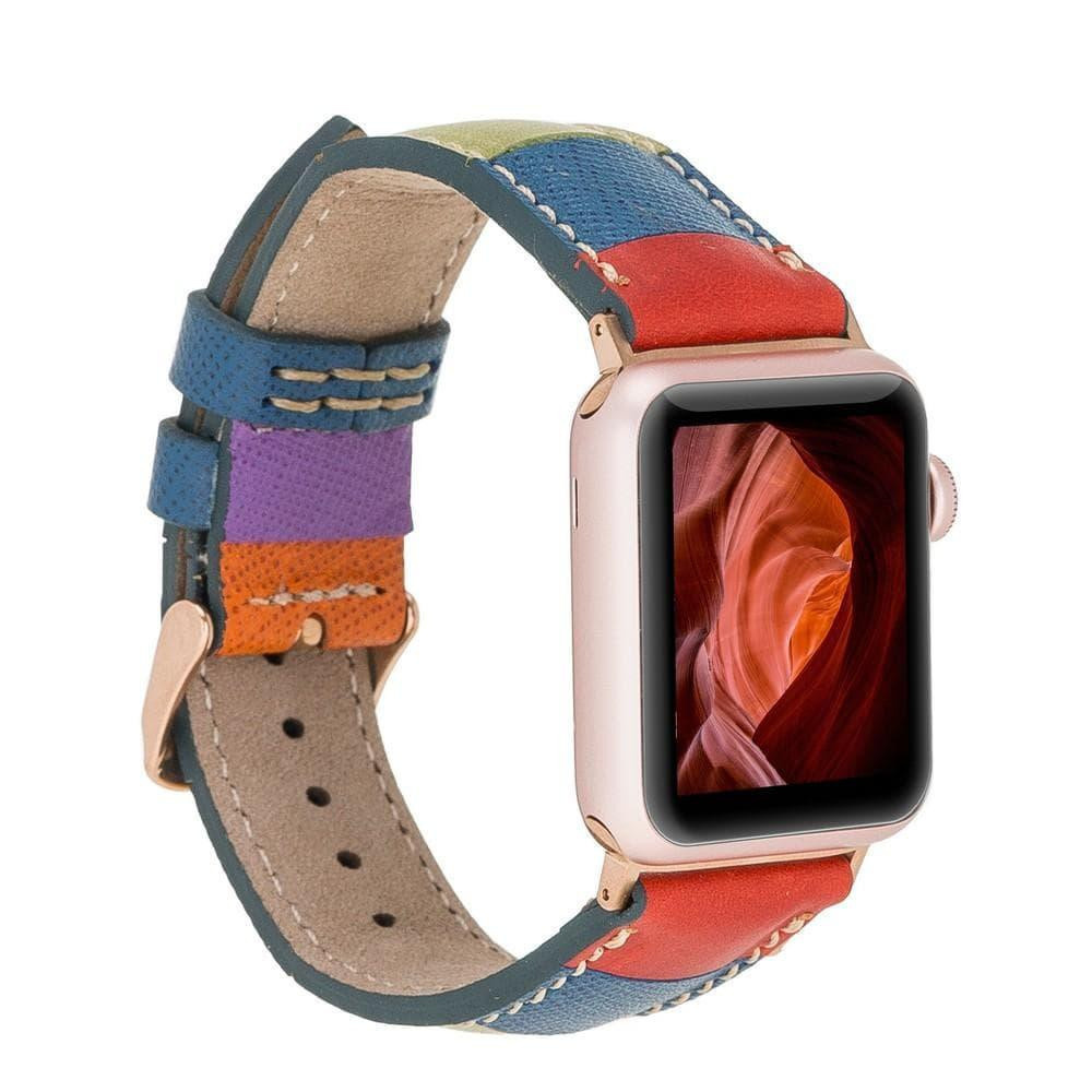 Bloominbag Bloominband Mosaic Bloom Deri Apple Watch Kordonu-44/45/46/49mm görseli 1