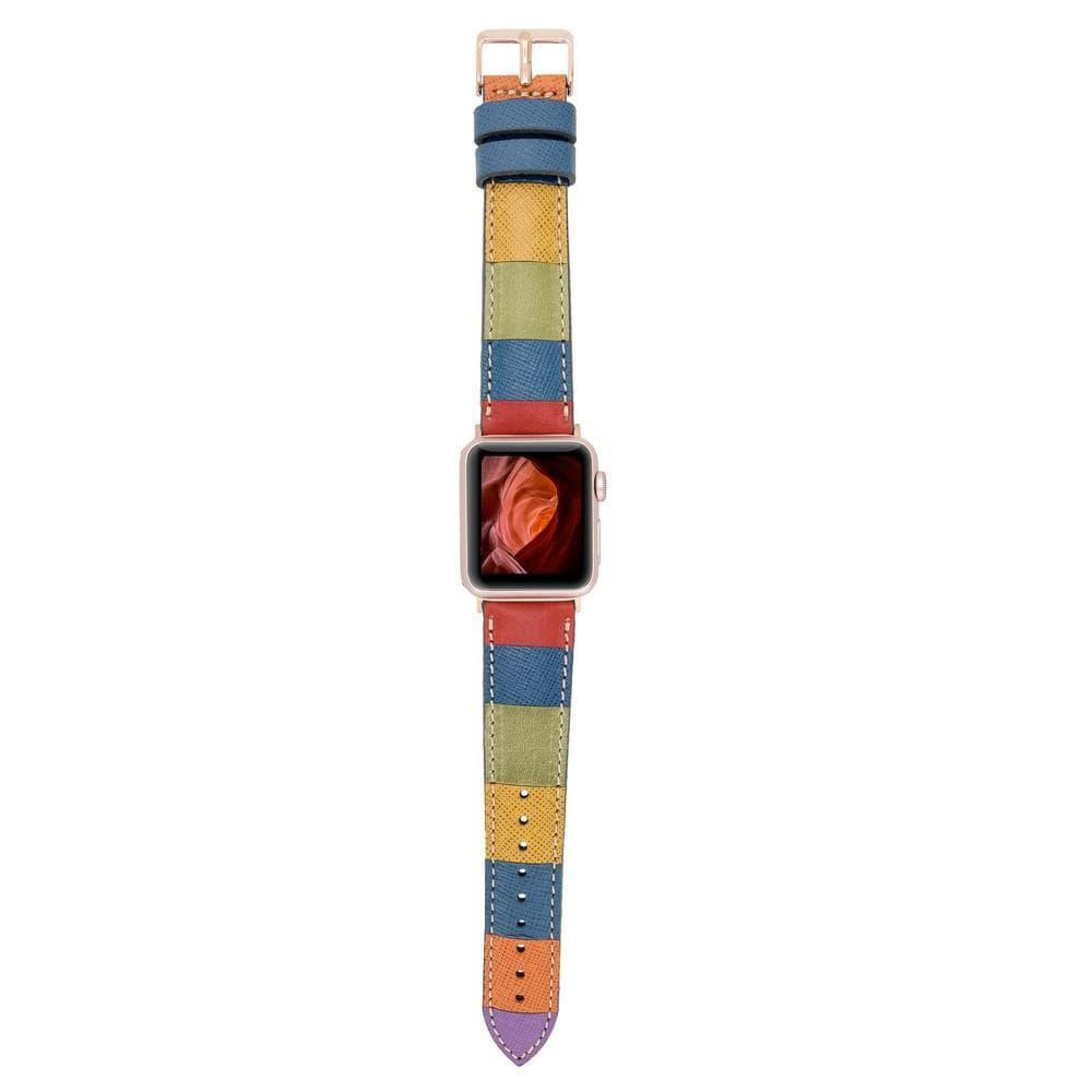 Bloominbag Bloominband Mosaic Bloom Deri Apple Watch Kordonu-44/45/46/49mm görseli 3