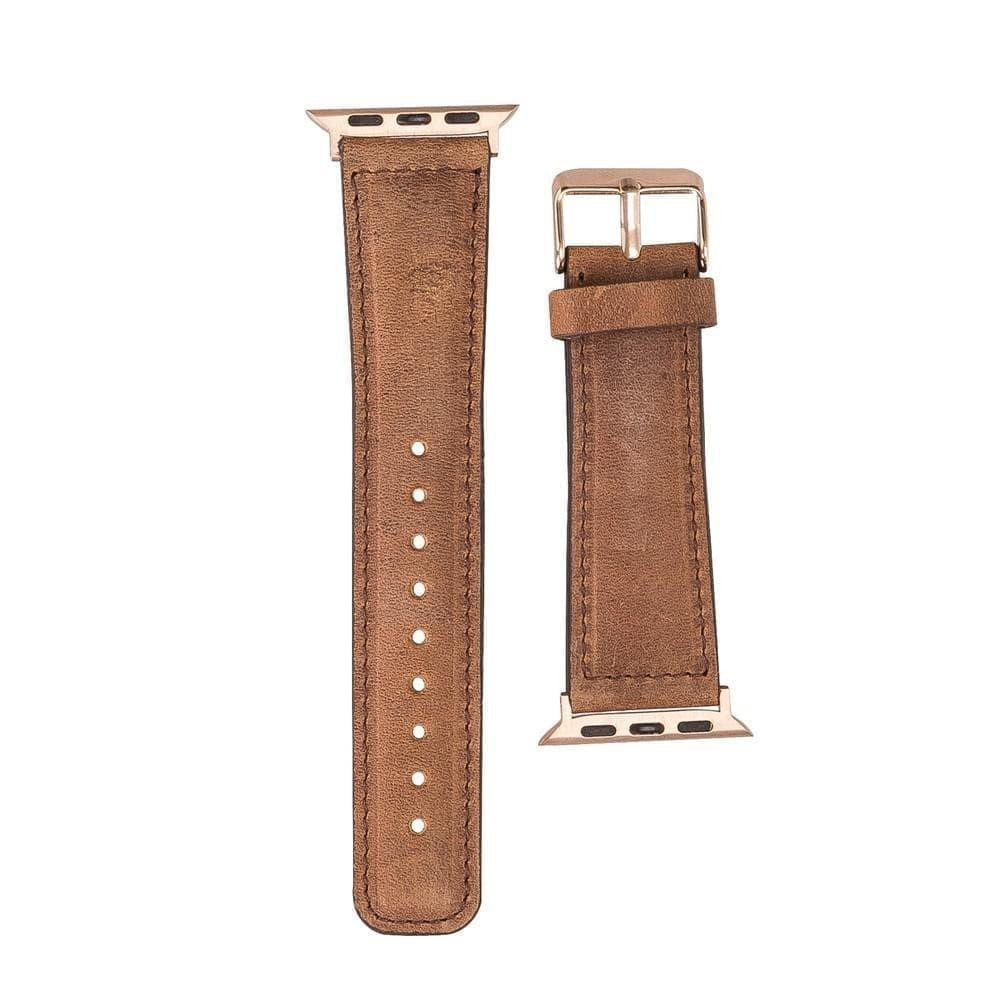 Bloominbag Bloominband Tobacco Brown Deri Apple Watch Kordonu-44/45/46/49mm görseli 4