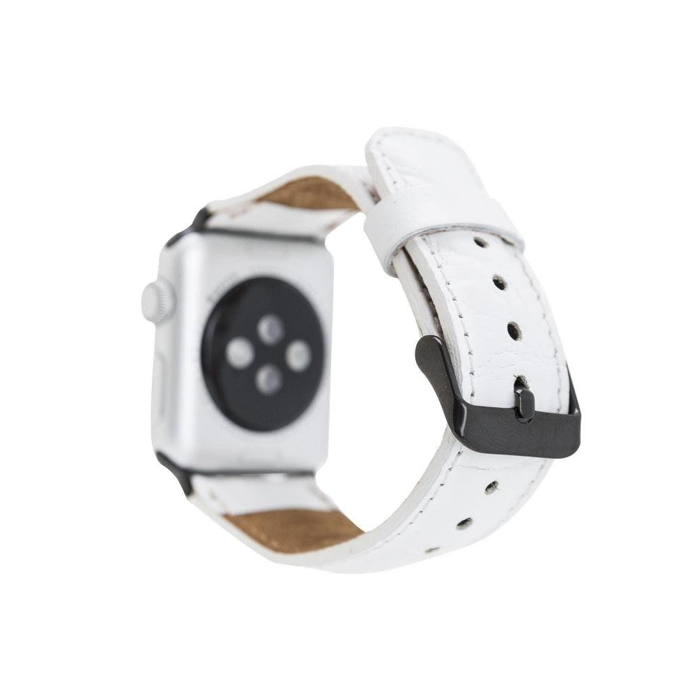 Bloominbag Bloominband Ivory White Deri Apple Watch Kordonu-44/45/46/49mm görseli 2