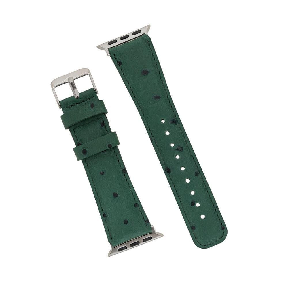Bloominbag Bloominband Emerald Forest Deri Apple Watch Kordonu-44/45/46/49mm görseli 4
