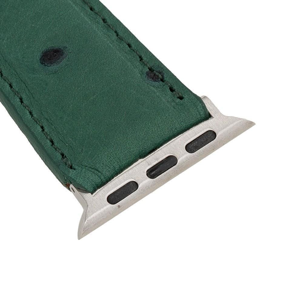 Bloominbag Bloominband Emerald Forest Deri Apple Watch Kordonu-44/45/46/49mm görseli 5