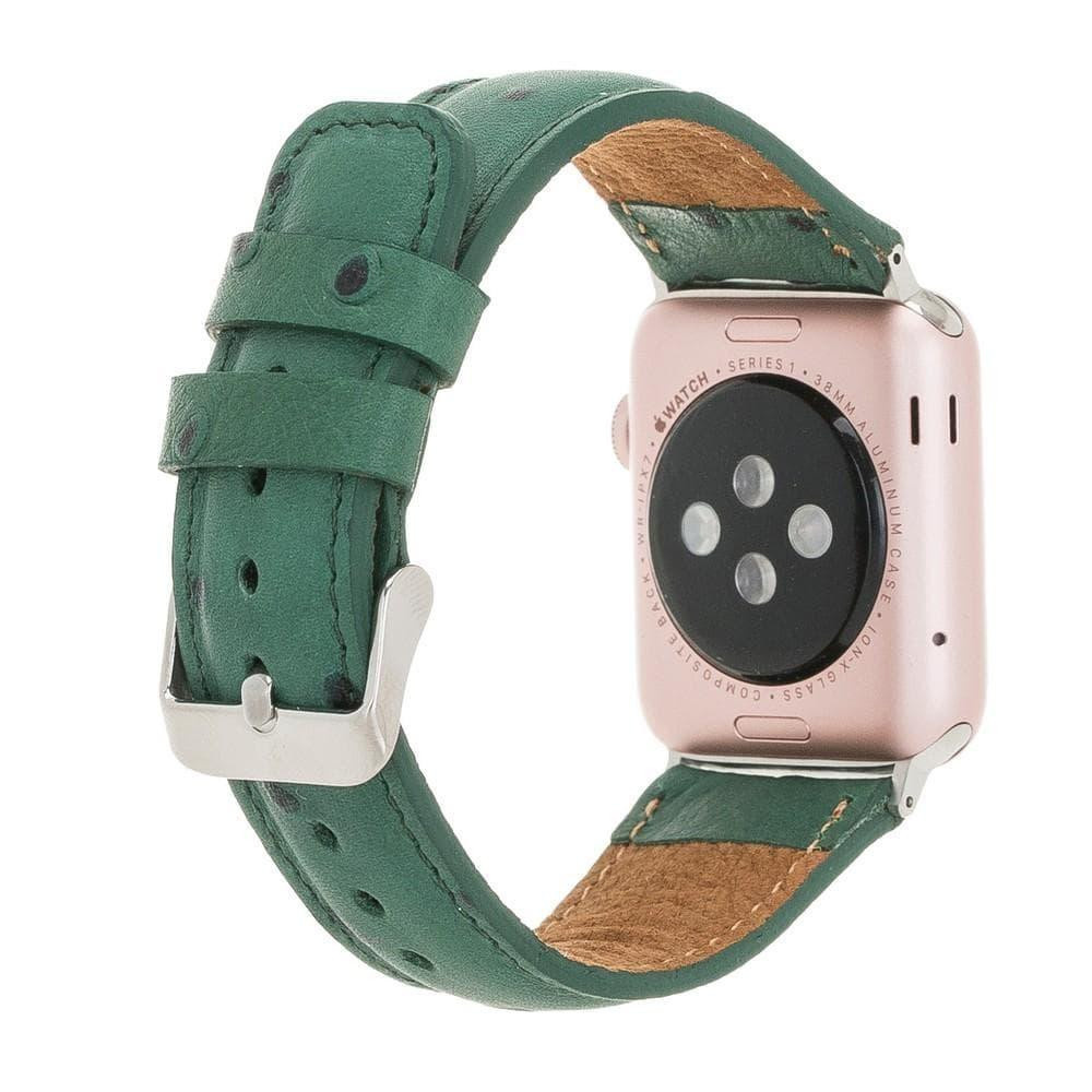Bloominbag Bloominband Emerald Forest Deri Apple Watch Kordonu-44/45/46/49mm görseli 3