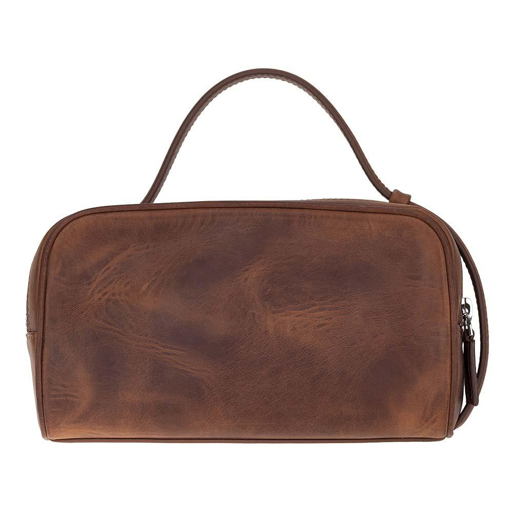 Bloominbag Miren Saddle Heritage Hakiki Deri Unisex Seyahat Bakım & Organizer Clutch Çanta görseli 5