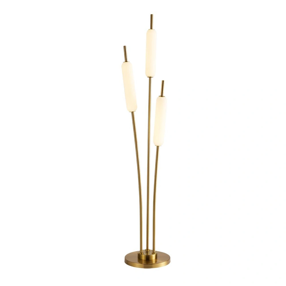 Apliqa Reed 3'lü Gold 36 Watt Led Lambader görseli 4