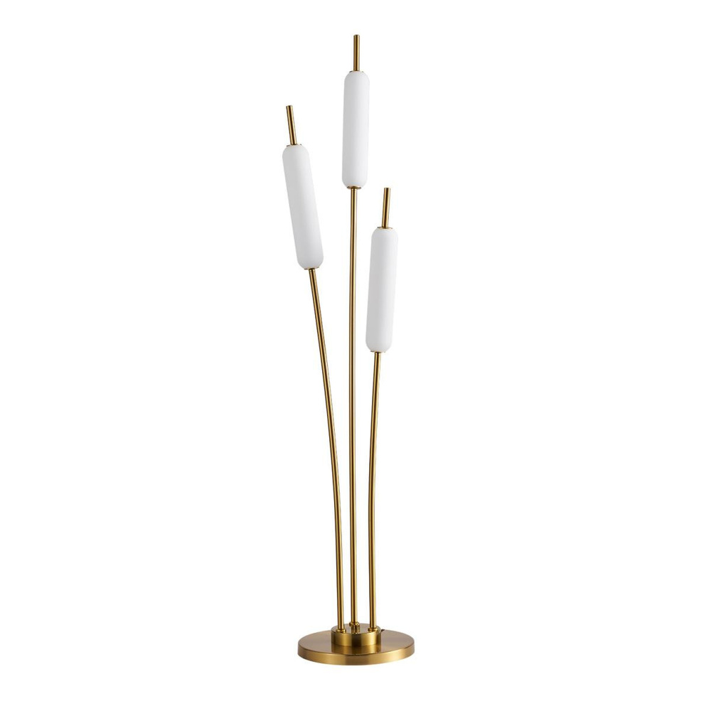 Apliqa Reed 3'lü Gold 36 Watt Led Lambader görseli 3