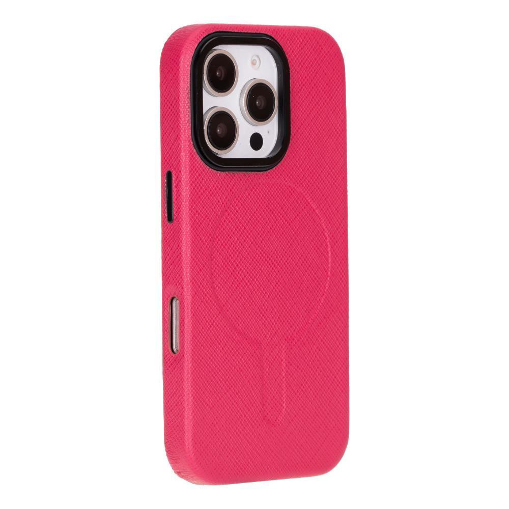Bloominbag Bloomcase Aeris Electric Fuchsia Iphone 16 Pro Magsafe Hakiki Deri Kılıfı görseli 1