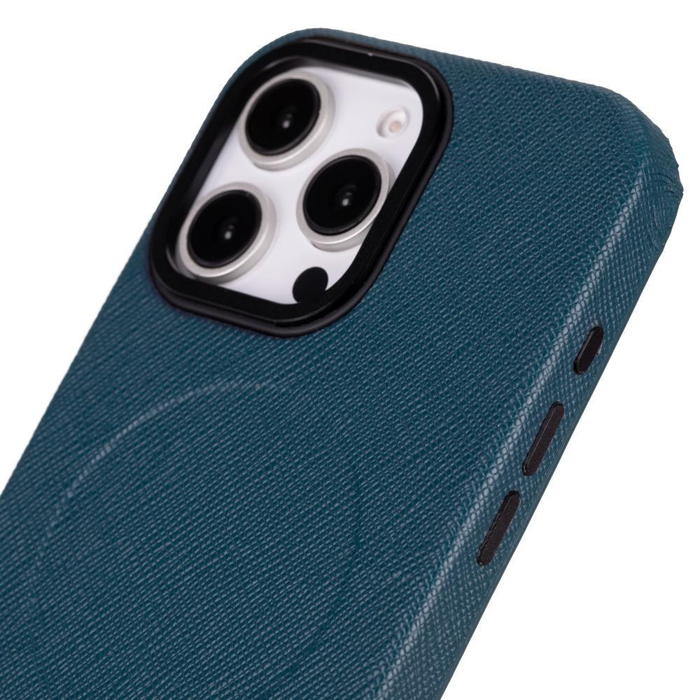 Bloominbag Bloomcase Aeris Neptune Teal Iphone 16 Pro Max Magsafe Hakiki Deri Kılıfı görseli 5