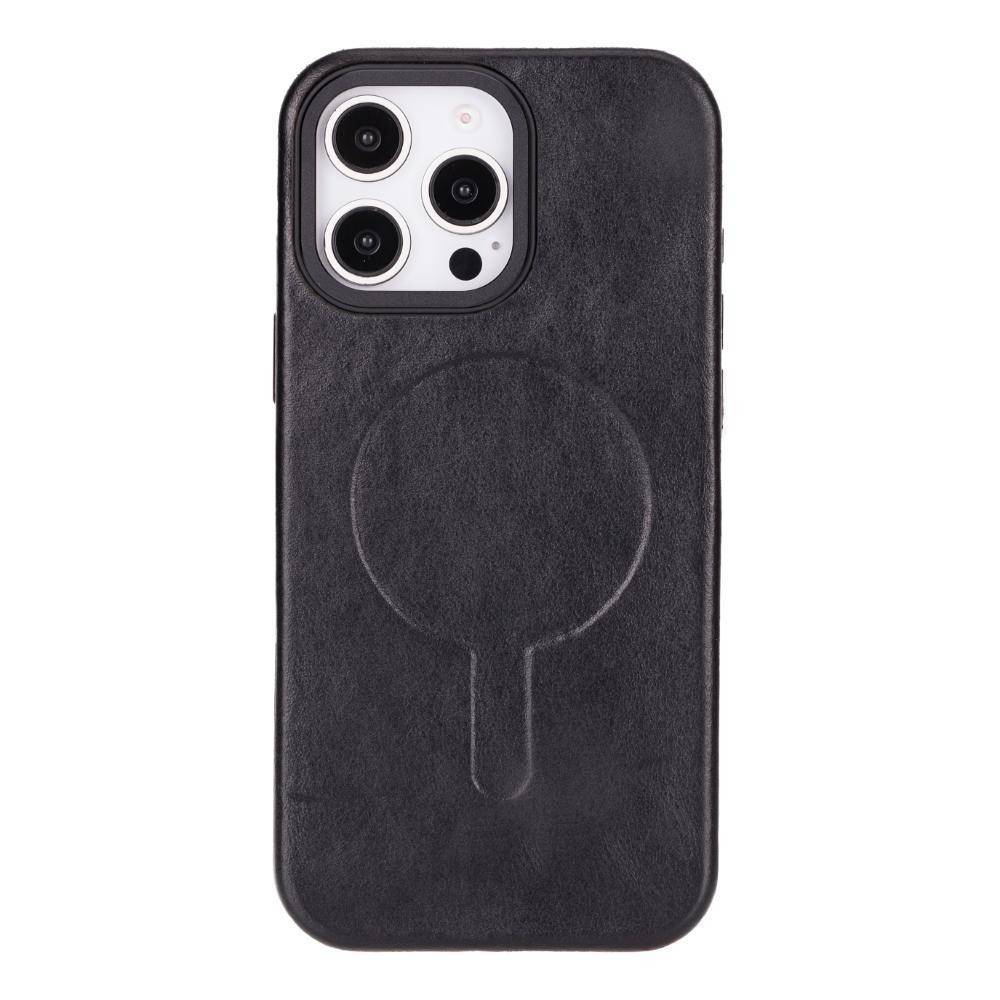 Bloominbag Bloomcase Aeris Obsidian Black Iphone 16 Pro Magsafe Hakiki Deri Kılıfı görseli 3