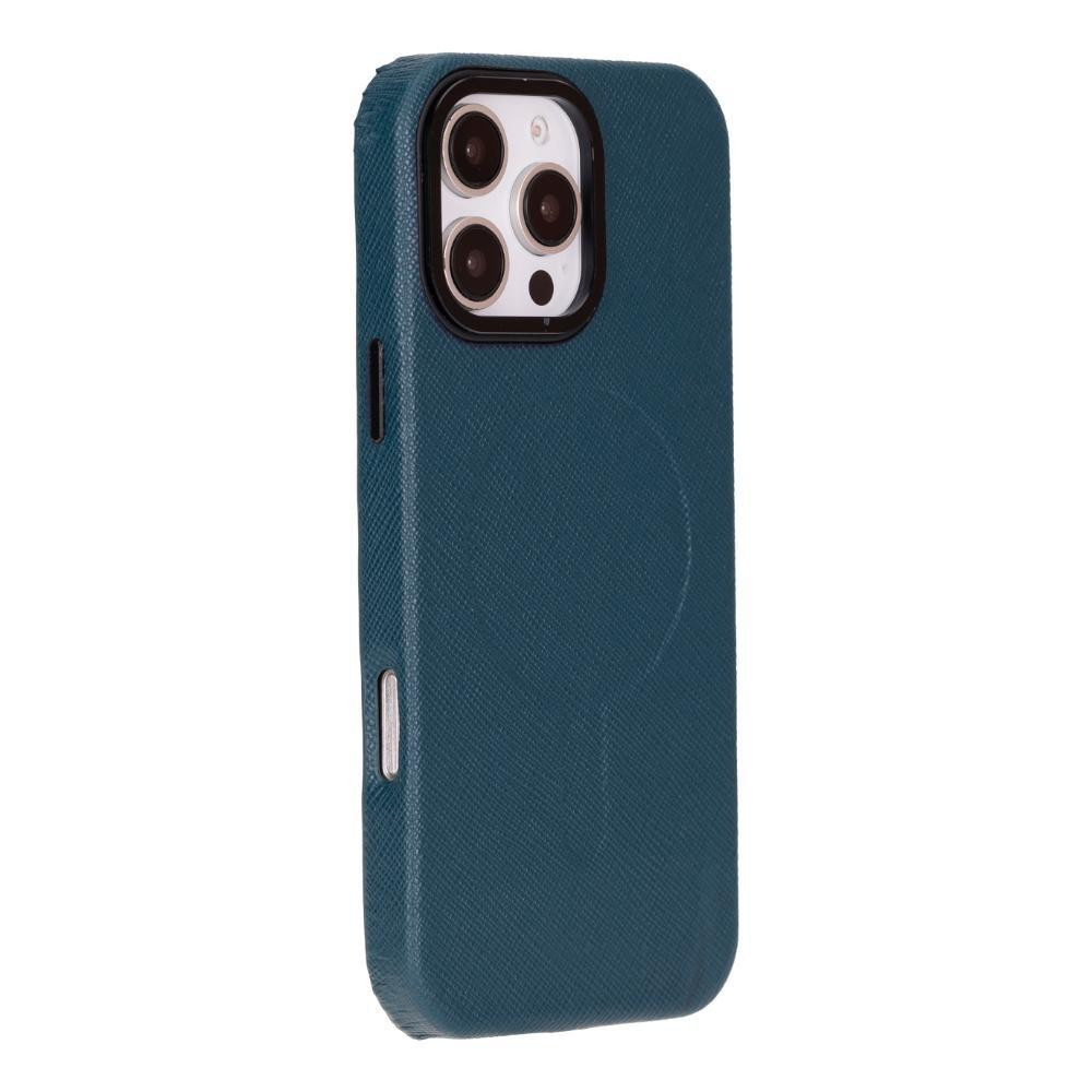 Bloominbag Bloomcase Aeris Neptune Teal Iphone 16 Pro Magsafe Hakiki Deri Kılıfı görseli 2