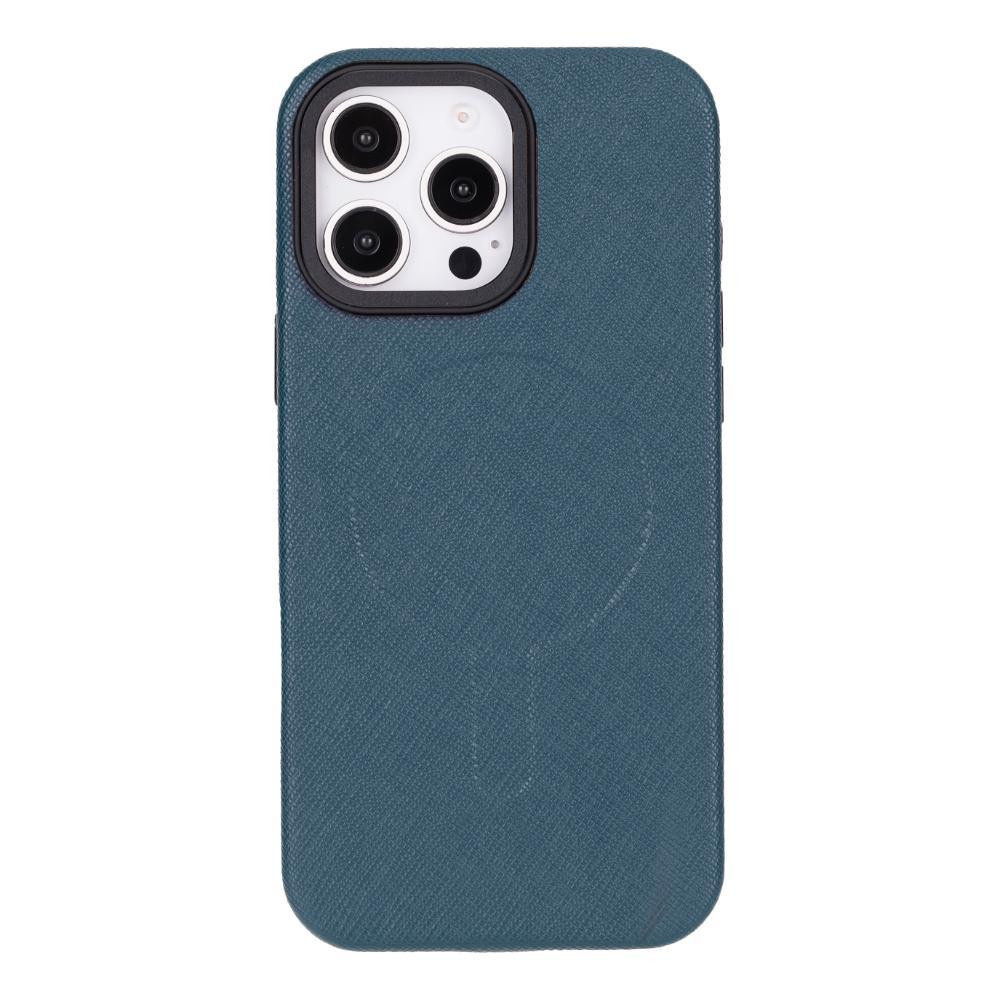 Bloominbag Bloomcase Aeris Neptune Teal Iphone 16 Pro Magsafe Hakiki Deri Kılıfı görseli 1