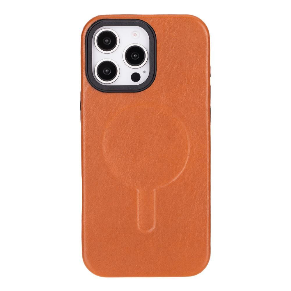 Bloominbag Bloomcase Aeris Warm Tan Iphone 16 Pro Magsafe Hakiki Deri Kılıfı görseli 3