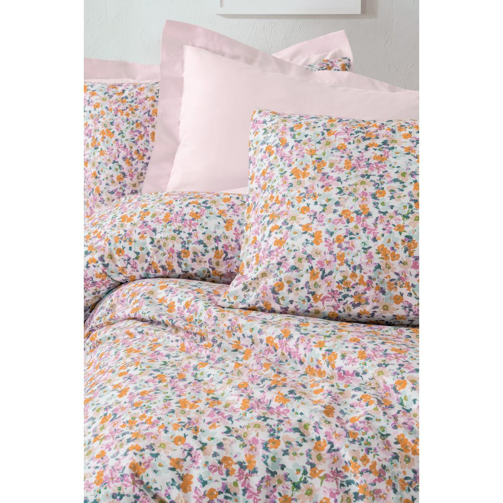 Cotton Box Petite Çift Kişilik Lastikli Çarşaflı Nevresim Takımı Pippa Pembe görseli 2