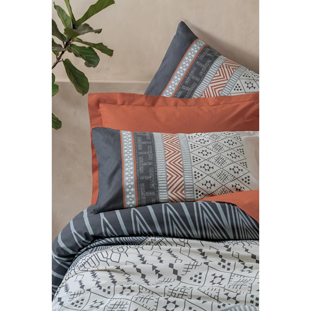 Cotton Box Toprak Çift Kişilik Nevresim Takımı Strata Tarçın görseli 2