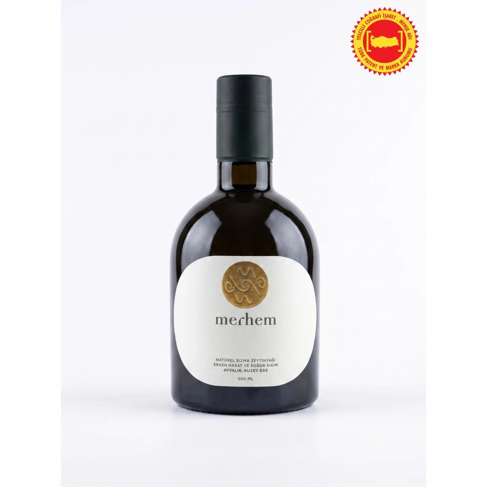 Merhem 500 Ml. Ayvalık Coğrafi İşaretli Erken Hasat Zeytinyağı görseli 1