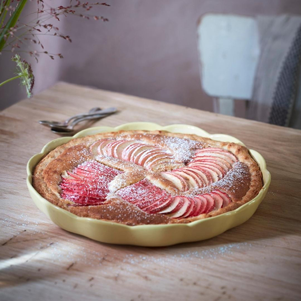 Emile Henry Madeleine Yuvarlak Tart Kalıbı 31 Cm - Vanilya görseli 4