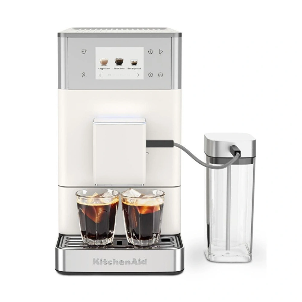Kitchenaid Tam Otomatik Espresso Makinesi Kf4 Buzlu Kahve Özellikli - Porcelain White görseli 2