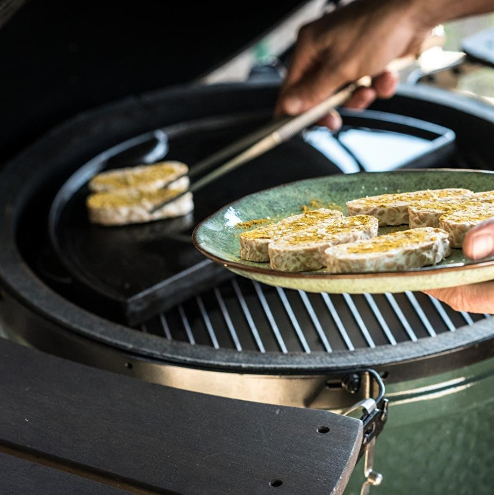 Big Green Egg Döküm Demir Yarım Plança Large görseli 3