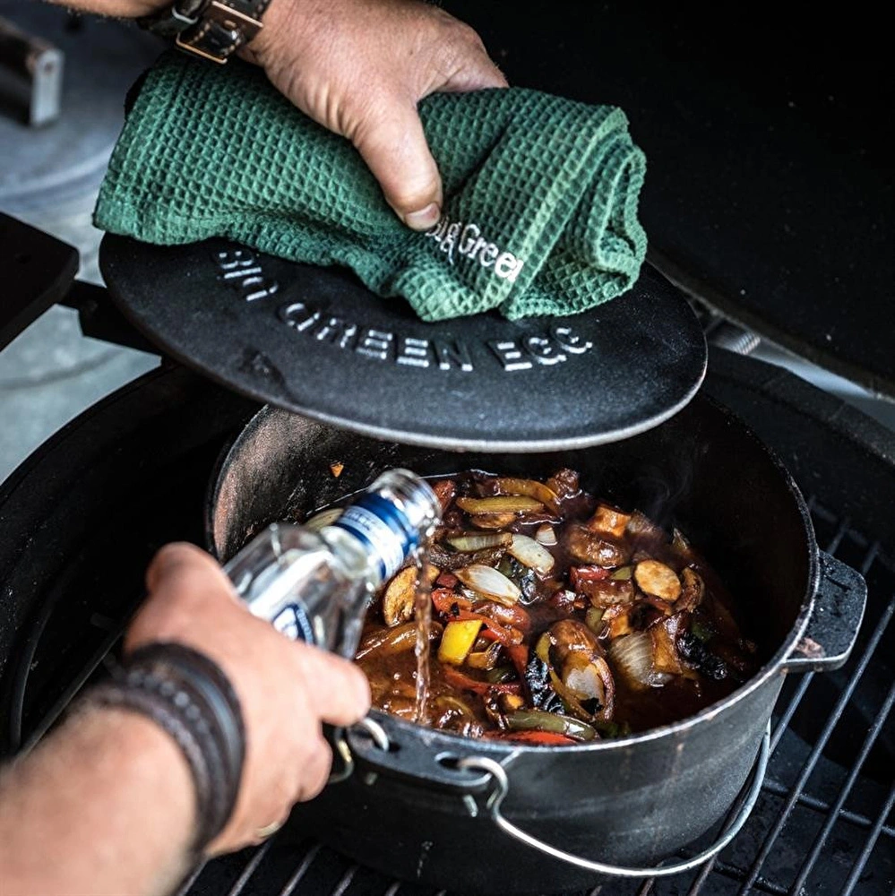 Big Green Egg Döküm Demir Güveç Tencere 27 Cm görseli 5