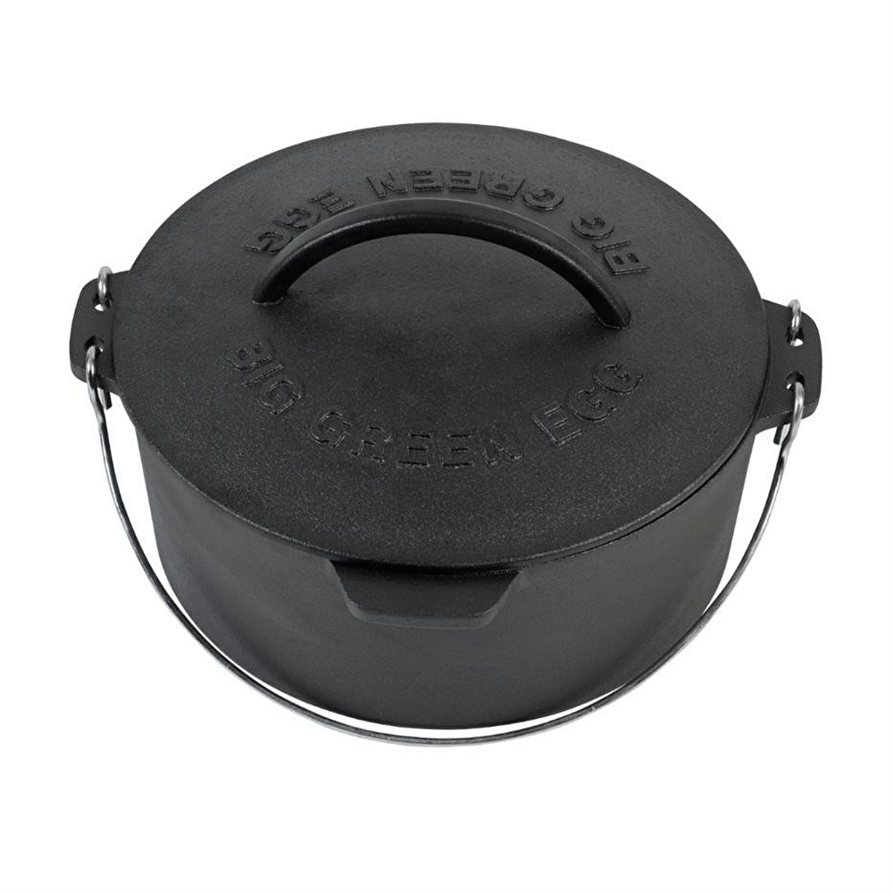 Big Green Egg Döküm Demir Güveç Tencere 27 Cm görseli 1