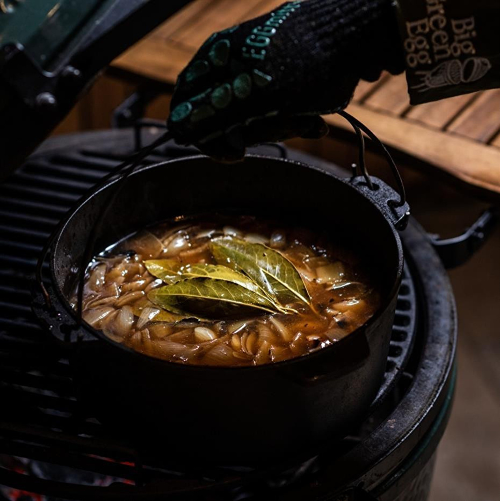 Big Green Egg Döküm Demir Güveç Tencere 27 Cm görseli 3