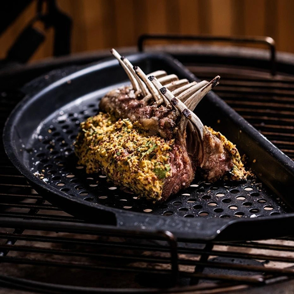 Big Green Egg Delikli Yarım Izgara Large görseli 5