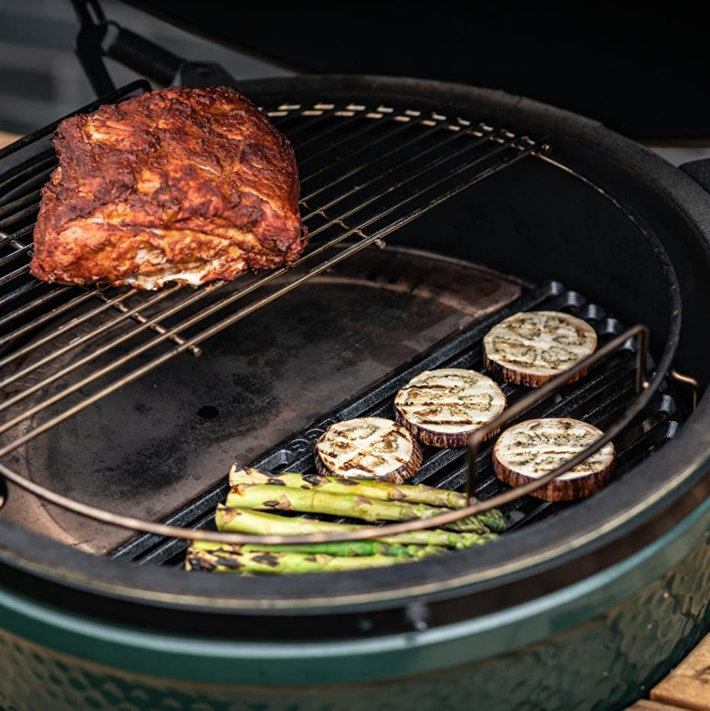 Big Green Egg Döküm Demir Yarım Izgara Large görseli 4