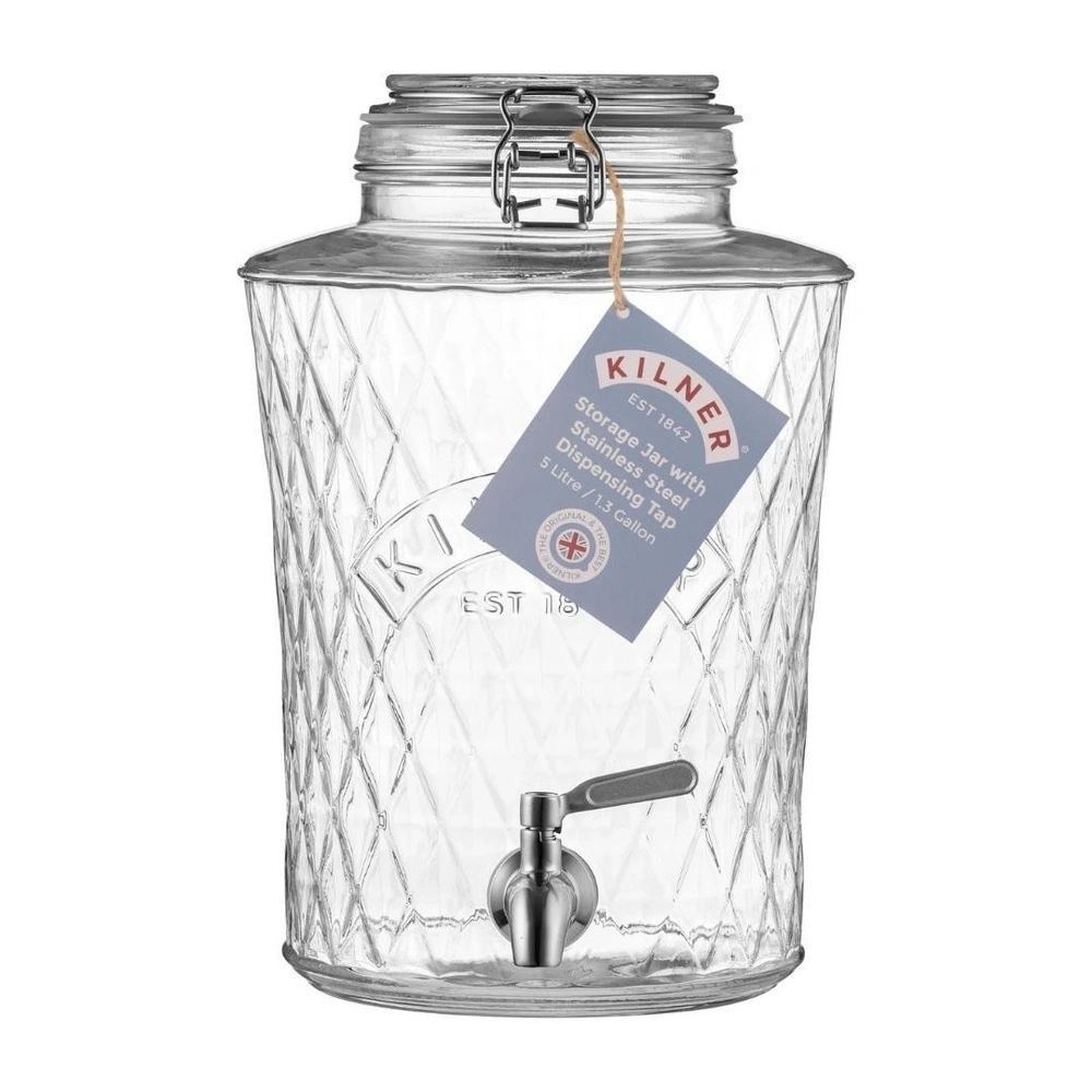 Kilner Diamond Klipsli İçecek Sebili 5 L görseli 2