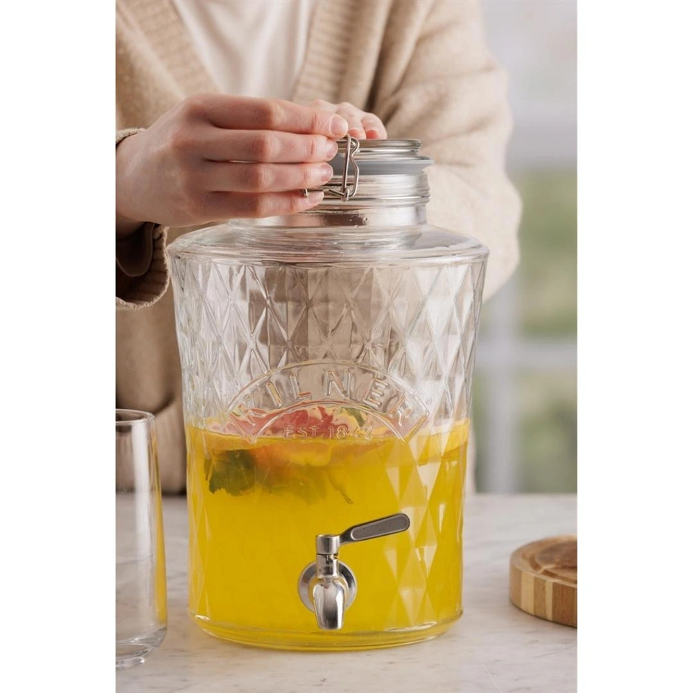 Kilner Diamond Klipsli İçecek Sebili 5 L görseli 3