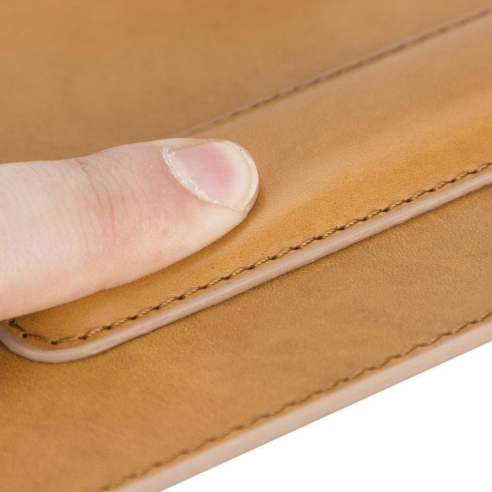 Bloominbag Bloomdesk Ease Burnished Brass Hakiki Deri Bilek Destekli Mouse Pad görseli 5