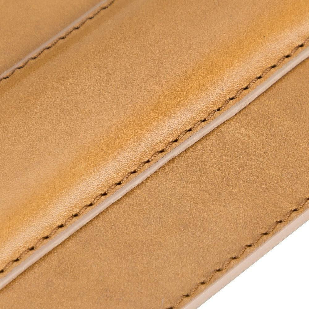 Bloominbag Bloomdesk Ease Burnished Brass Hakiki Deri Bilek Destekli Mouse Pad görseli 4
